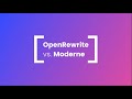 What is the main distinction between OpenRewrite and Moderne?
