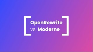 What Is The Main Distinction Between Openrewrite And Moderne?