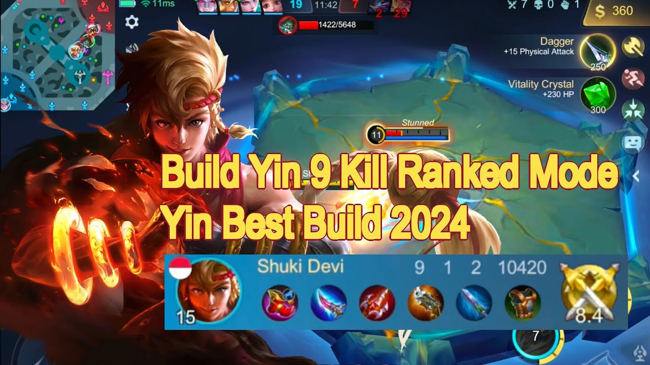 Yin Build 9 KILL Ranked Mode Yin Best Build 2024 Yin One Hit Build ...