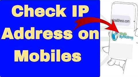 How to check IP Address on Mobiles