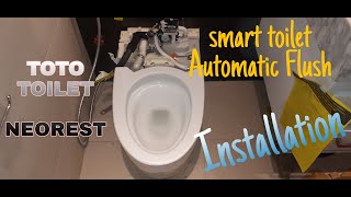 INSTALLATION of SMART TOILET”Automatic Flushing System#TOTO toilet#NEOREST#