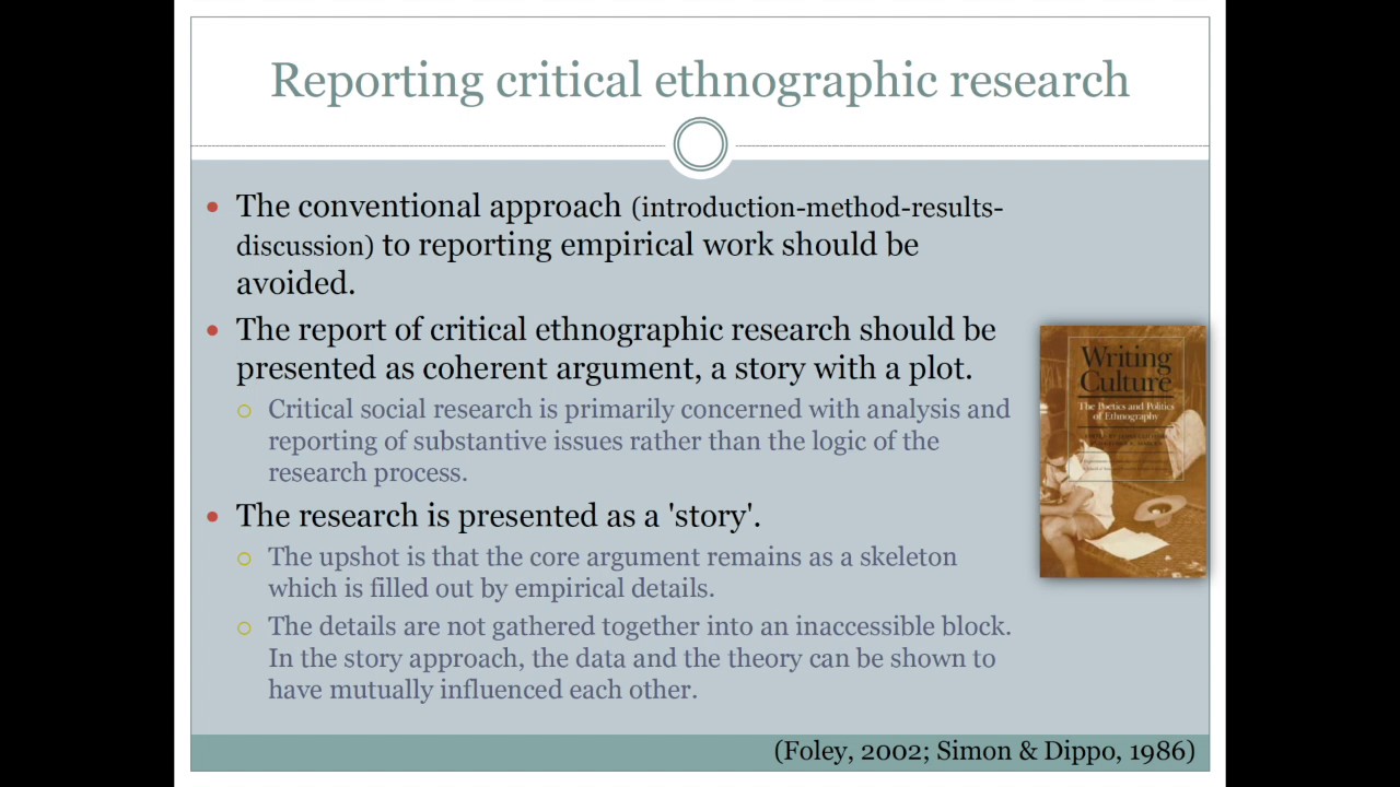 what is critical ethnography research