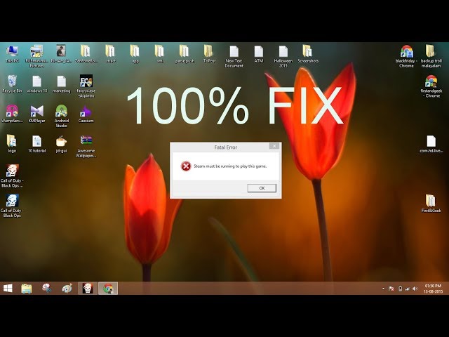 Steam Must be Running to Play This Game Error Fixed 100% Working Call Of  Duty 