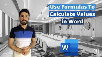 Use Formulas to Calculate Values in Word Tables