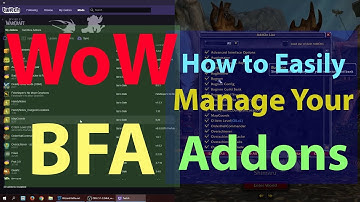 WoW BFA - Manage your addon with Twitch