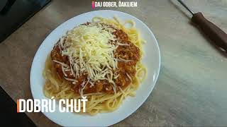 Spaghetti Bolognese, jednoduchá 3min. kuchyňa :)