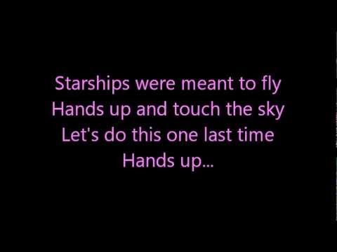 Nicki Minaj- Starships (Lyrics On Screen)