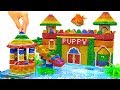 DIY - Build Amazing Aquarium Puppy Mud Dog House With Magnetic Balls (Satisfying) - Magnet Balls