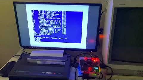 MiSTer (FPGA): Commodore 64 Test - printing to MPS 803 printer via external IEC adapter