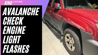 avalanche check engine light flashing