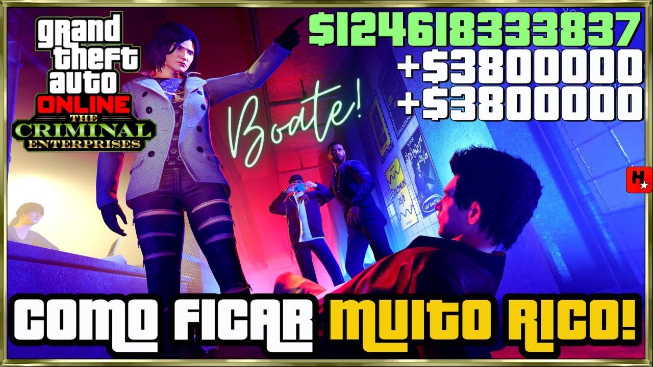 Como Ganhar Milhões no GTA 5 Online ✅Dinheiro Fácil (SOLO) GTA ONLINE THE CRIMINAL ENTERPRISES✅BOATE