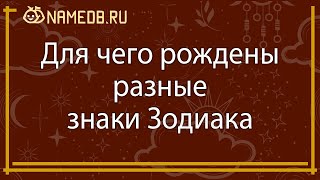 Для чего рождены разные знаки Зодиака