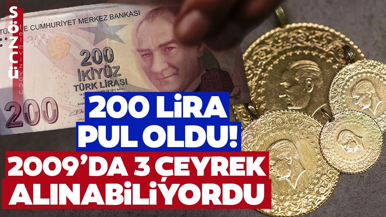 Nereden Nereye... 14 yıl Önce 3 Çeyrek Altın Alınabilen 200 TL Pul Oldu!