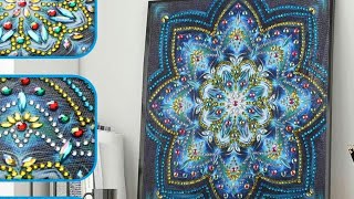 Diamond Painting Unbagging-Special Shape Mandala