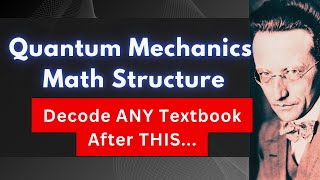 The Mathematical Structure of Quantum Mechanics - Try This, Once and for All!