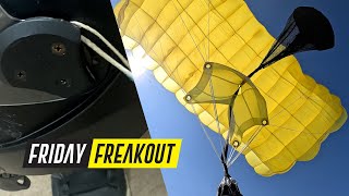 Friday Freakout: Wingsuit Pilot Chute In Tow, Reserve Entanglement + Lines Caught On Helmet
