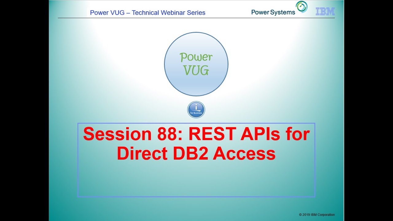 88 REST APIs for Direct DB2 Access