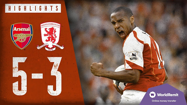 AN INCREDIBLE COMEBACK! | Arsenal 5-3 Middlesbrough | Highlights | 2004