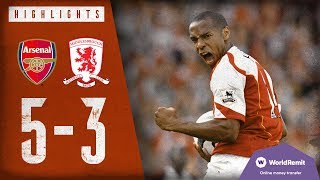 AN INCREDIBLE COMEBACK! | Arsenal 5-3 Middlesbrough | Highlights | 2004