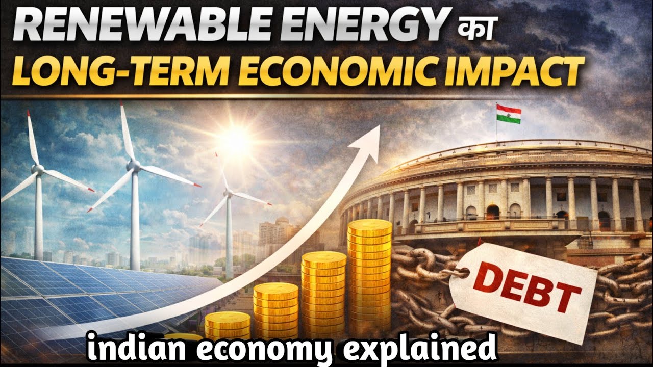Renewable Energy♻️ का Long-Term Economic Impact | Indian Economy Explained