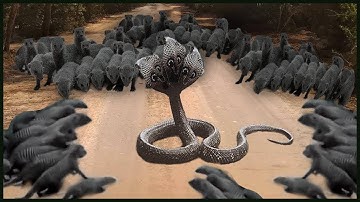 King Cobra Big Battle In The Desert Mongoose and the unexpected - Most Amazing Attack of Animals
