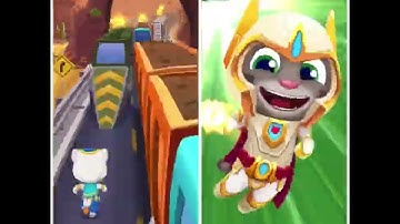 New Hero Platinum Tom VS Talking Genie Angela Turbo Super Speed In Reverse Run Backwards 4K