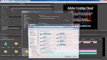Adobe Premiere CS6 - Lesson #7 - Change where to store the Media Cache