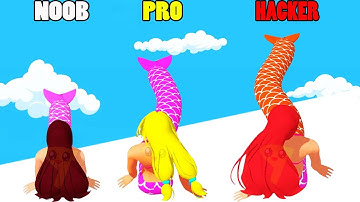 NOOB vs PRO vs HACKER - Mermaid Stack