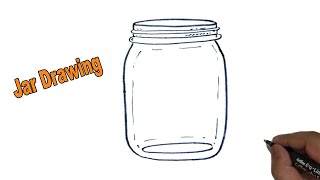 How to Draw a Mason Jar - Really Easy Drawing Tutorial