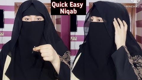 Quick Easy hijab tutorial | saudi hijab style | niqab tutorial |Ayesha