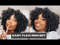 FAST AND EASY FLEXI ROD SET | VOLUMINOUS CURLY FRO | NATURAL HAIR FRIENDLY!