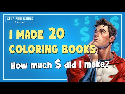 Income Report Amazon KDP 20 Coloring Books How Much Money?