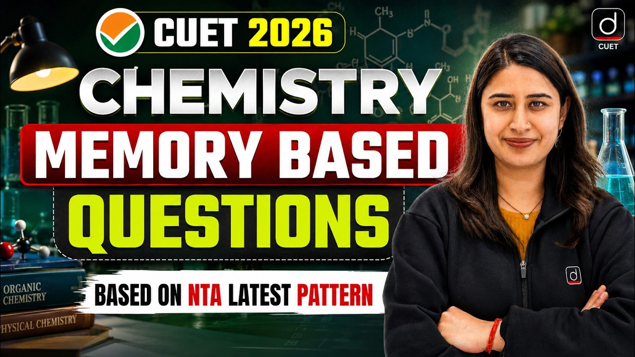 CUET 2026 Chemistry Memory Based Questions 🔥 | Latest NTA Pattern - YouTube