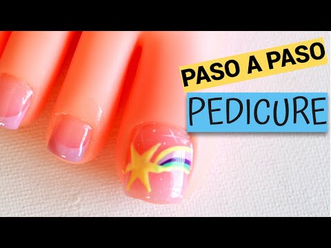 Diseño de PEDICURA paso a paso /Nail ART  @delaguasirena