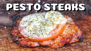 PESTO PORK STEAKS - DELISH PORK in ITALIAN PESTO and BEER MARINADE - 0815BBQ - International