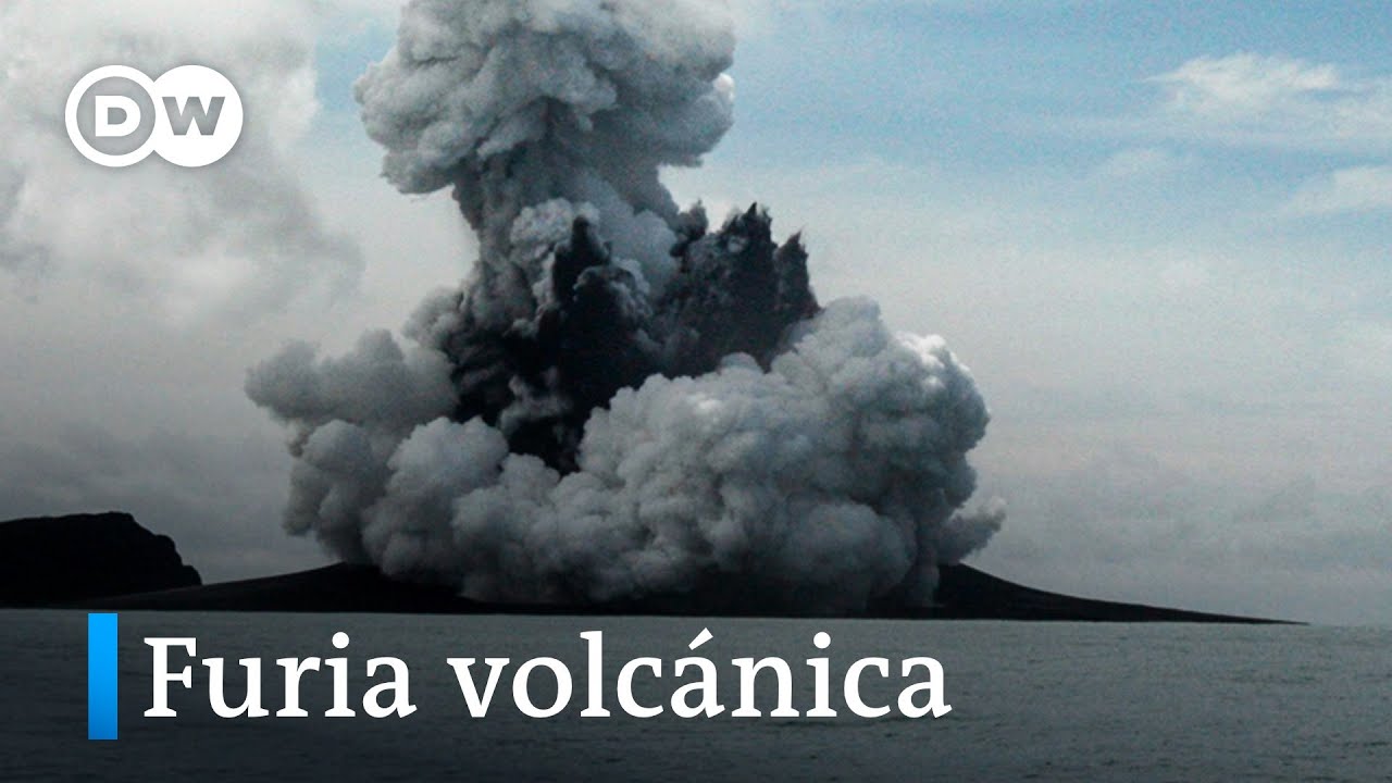 Tonga, incomunicada tras erupciones volcánicas - YouTube