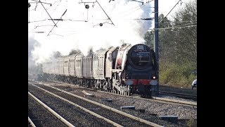 6233 Duchess Of Sutherland Glistens Her Way Towards The Lindum Fayre Of Lincoln 2018