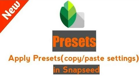 How to copy/paste preset in snapseed | New settings in 2021