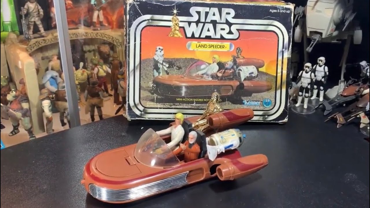Kenner Star Wars Landspeeder Vintage Action Vehicle with Figures. A