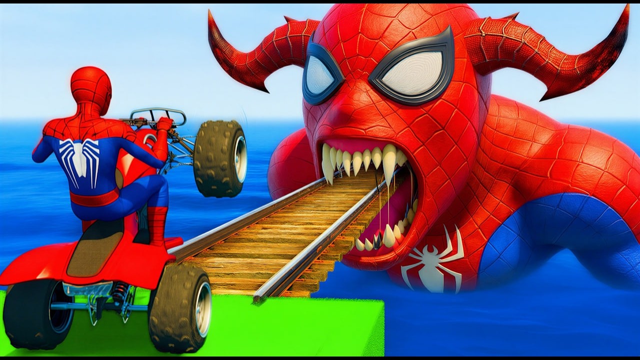 الرجل العنكبوت انقاذ باتمان Spider-Man Rescue batman vs iron man vs venom funny Game GTA 5 superhero