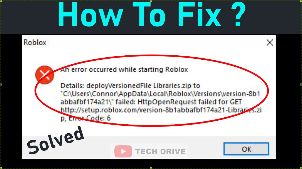 How to Fix An Error Occurred While Starting Roblox Error Windows 11/10/8/7  (FIXED) 