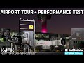 MSFS: iniBuilds KJFK Airport Tour &amp; Performance Test | New York John F Kennedy International Airport