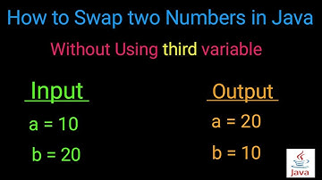 How to swap 2 numbers without using a third variable in java /how to swap numbers in java