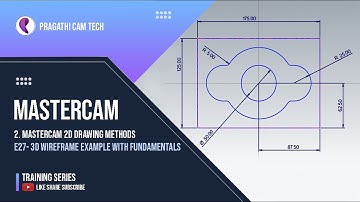 Mastercam - 3D Wireframe Example With Fundamentals