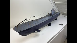 DKM U-Boat Type VIIC U-552 1/48スケール Finished Trumpeter DKM U-Boat Type VIIc U-552 1/48 Scale - YouTube