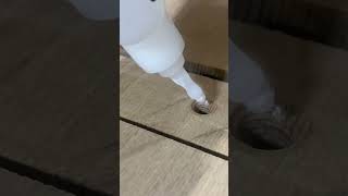 Famous Threaded inserts in White Oak #shorts ￼#woodwork Wealth