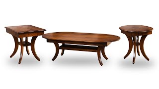 Solid Wood Galveston Coffee & End Tables – Handcrafted Cherry Elegance #solidwood #woodworking