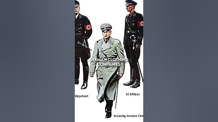 Hugo Boss Manufactured German Uniforms during WW2