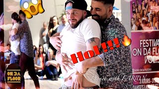 Video thumbnail of "SEXY DANCE BACHATA TWO MEN: ROMEO & MORGAN CASTAGNÉ 😱😳😲😂😂😂"