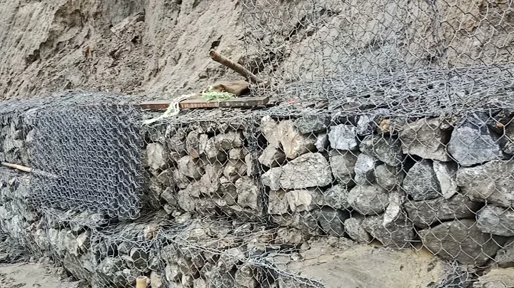 Gabion wall work how to install Gabion jali in hill area - DayDayNews